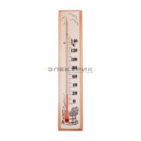 Термометр для сауны основание - дерево 60х300мм REXANT