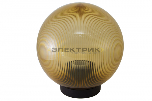 Светильник НТУ 02-100-354 шар золотой с огранкой 100Вт Е27 350х380мм IP44 TDM
