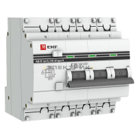 Выключатель автоматический дифференциального тока АД-32 3Р+N 16А 30мА 4,5кА хар-ка С тип А PROxima E