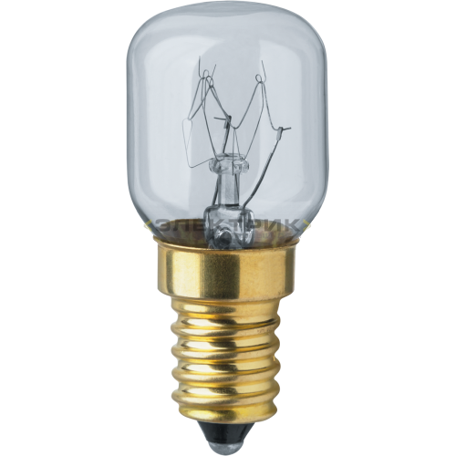Лампа накаливания для духовых шкафов ЛОН CL Т25 15Вт Е14 70Лм 25х55мм Navigator