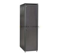 Шкаф сетевой LINEA N 19 дюймов 42U 600х1000мм металлические двери черный ITK