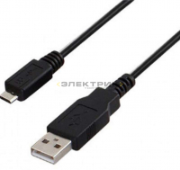 Кабель USB (micro USB-USB A) 3м черный (уп.10шт) REXANT