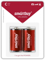 Батарейка алкалиновая LR20/2B (блистер 2шт, цена за1шт) Smartbuy