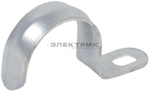 Скоба металлическая однолапковая d14-15мм (уп.10 шт) IEK