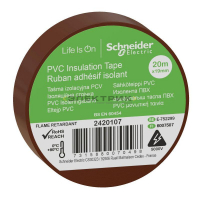 Изолента ПВХ 0,15х19мм 20м коричневая Schneider Electric