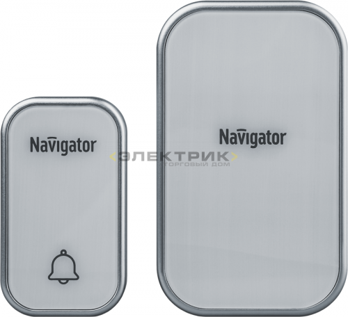 Звонок электрический беспроводной NDB-D-AC03-1V1-WH белый 230В Navigator