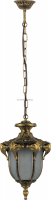 Светильник садово-парковый шестигранный на цепочке черное золото "Флоренция" PL4044 60Вт Е27 200х175
