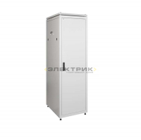 ITK Шкаф сетевой 19" LINEA N 24U 600х600мм металлическая передняя дверь серый