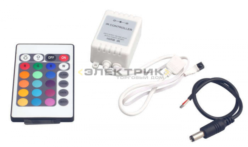 Контроллер для светодиодной ленты RGB 72Вт 3х2А 12В IP20  инфракрасный ZC-1000RC JazzWay