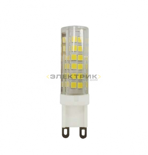 Лампа светодиодная керамика PLED-G9 CL 9Вт G9 4000К 590Лм 16х60мм JazzWay