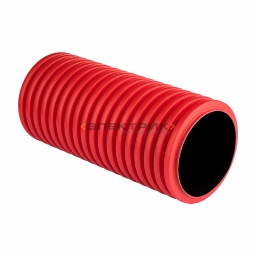 Труба гофрированная ПНД d200мм двустенная с зондом красная (уп.35м) PROxima EKF