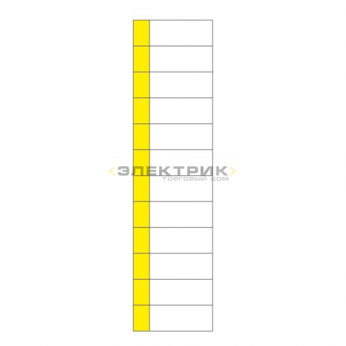 Наклейка маркировочная таблица 12 модулей (50х216 мм) REXANT