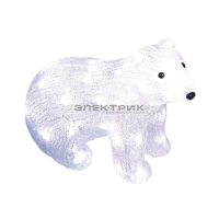 Гирлянда светодиодная Белый медведь-4 LEDх40/м 2.5Вт IP20 31х15х25см белый Uniel