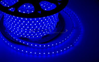 Лента светодиодная синяя 4.8Вт/м 220В 60LED/м SMD3528 IP67 (уп.100м) 10х7мм Neon-Night