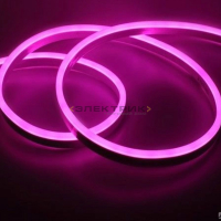 Лента светодиодная неоновая розовая 7Вт/м 220В 120LED/м SMD2835 IP67 (уп.20м) ЭРА