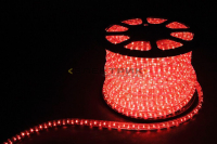 Дюралайт светодиодный двухжильный красный LED-R2W d13мм 36LED/м 1,44Вт/м 220В IP65 FERON