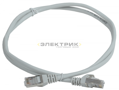 Коммутационный шнур (патч-корд) кат.5е FTP 1м серый GENERICA ITK