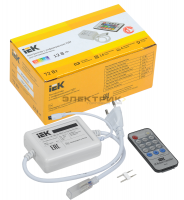 Контроллер для светодиодной ленты 360Вт 3А 220В IP20 с ИК-пультом 1 канал IEK