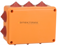 Коробка распаячная огнестойкая ПС 150х110х70 6P 6кв.мм IP55 10 вводов IEK
