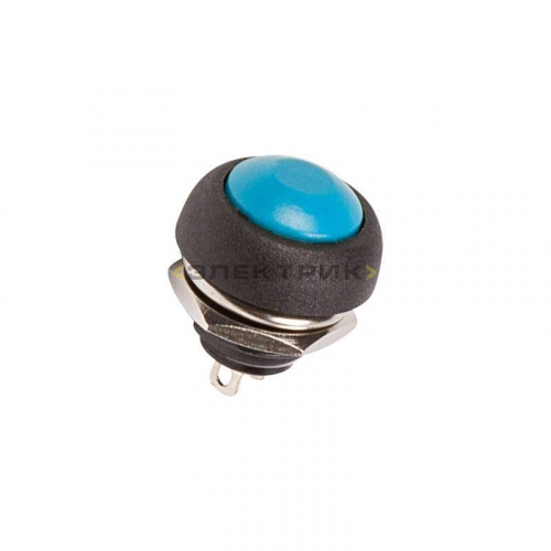 Выключатель-кнопка 250В 1А (2с) синяя Micro REXANT