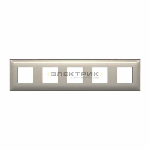 Рамка пятиместная универсальная кремовый жемчуг ARTLEBEDEV Avanti DKC