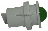 Лампа коммутаторная светодиодная СКЛ11-3-220 зеленая Каскад-Электро