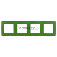 Рамка четырехместная универсальная зеленый Эра12 12-5004-27 ЭРА