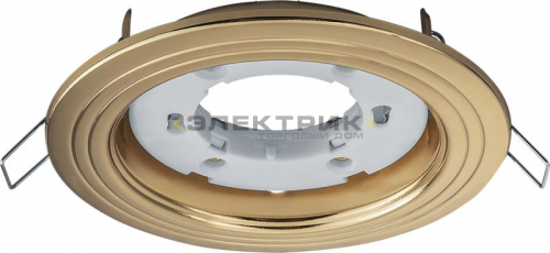 Светильник встраиваемый NGX-R6-002 под лампу GX53 золото 115х40мм IP20 Navigator