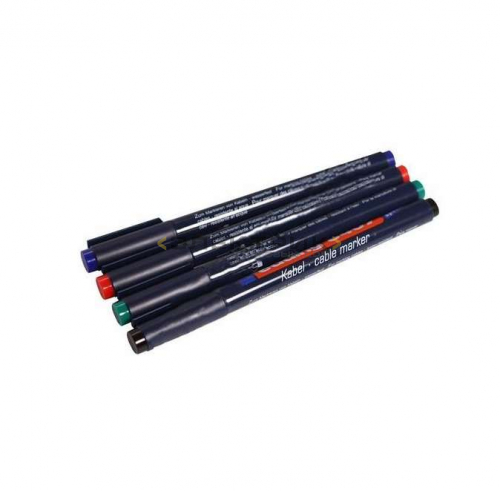 Набор маркеров E-84074S 0.3мм для маркировки кабелей (черный красный зеленый синий) REXANT