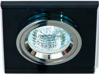 Светильник встраиваемый серый хром DL8170-2 под лампу G5.3 90х90х23мм IP20 FERON