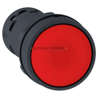 Кнопка красная с возвратом НО+НЗ 22мм Schneider Electric