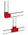 METRA Угол плоский и тройник 60x40мм Legrand