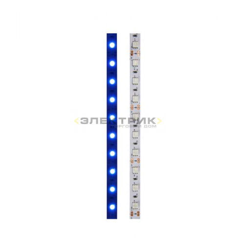 Лента светодиодная синяя 14.4Вт/м 12В 60LED/м SMD5050 IP23 (уп.5м) Neon-Night