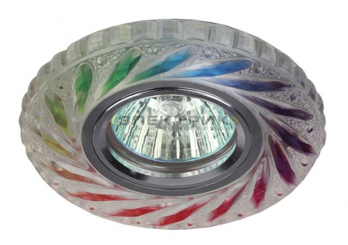 Светильник декоративный мультиколор DK LD13 SL RGB/WH c белой светодиодной подсветкой 50Вт GU5.3 IP2