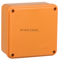 Коробка распаячная огнестойкая ПС 100х100х50 6P 6кв.мм IP44 гладкие стенки IEK