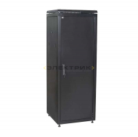 Шкаф сетевой LINEA N 19 дюймов 18U 600х1000мм металлическая передняя дверь черный ITK