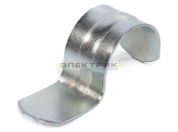 Скоба металлическая однолапковая СМО d16-17мм без отверстия (уп.100шт) Fortisflex