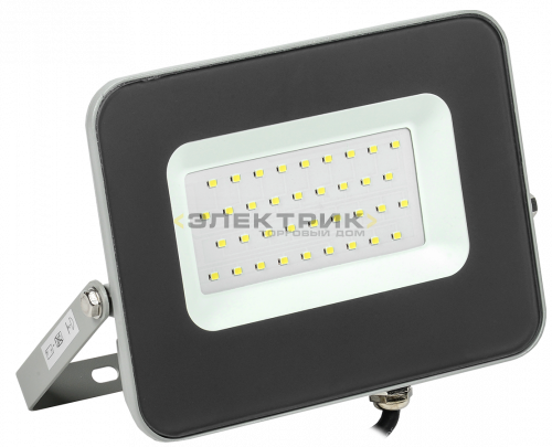Прожектор светодиодный ДО-30w 6500К 2400Лм IP65  IEK