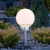 Светильник светодиодный садовый ERASF22-22 4LED "Шар" на солнечной батарее d25см IP44 ЭРА