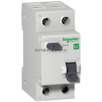 Выключатель автоматический дифференциального тока 2Р (1P+N) 25А 30мА 4.5кА тип AC хар-ка C EASY9 Sch