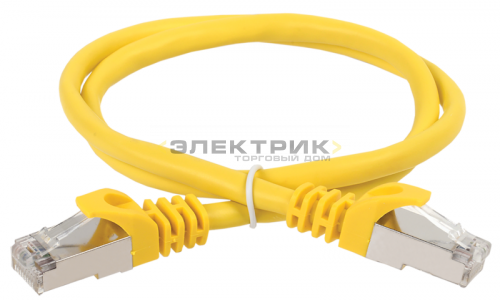 Коммутационный шнур (патч-корд) кат.5е FTP PVC 7м желтый ITK