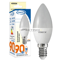 Лампа светодиодная FR С37 10Вт Е14 4000К 900Лм 37x100мм IONICH