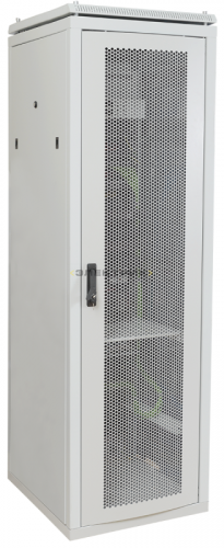 Шкаф сетевой LINEA N 19 дюймов 42U 600х800мм перфорированная передняя дверь серый ITK