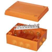 Коробка пластиковая FS с кабельными вводами и клеммниками IP55 150х110х70мм 12р 450V 6A 4кв.мм DKC