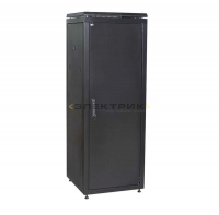Шкаф сетевой LINEA N 19 дюймов 24U 600х1000мм металлическая передняя дверь черный ITK