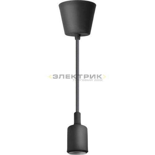 Светильник декоративный подвесной NIL-SF02 60Вт Е27 1м пластик черный IP20 Navigator