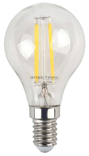 Лампа светодиодная филаментная FL CL G45 7Вт Е14 2700К 695Лм 45х78мм ЭРА