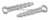 Дюбель-хомут для плоского кабеля 5-8мм белый (уп.100шт) ЭРА