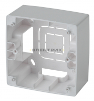 Коробка для накладного монтажа механизмов серии Эра12 1 пост алюминий 12-6101-03 ЭРА