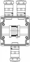 Коробка клеммная Ex из GRP; 1Ex e IIC T5 Gb IP66; клеммы 4кв.мм - 5штук; А/C: ввод D10.5-18мм под н